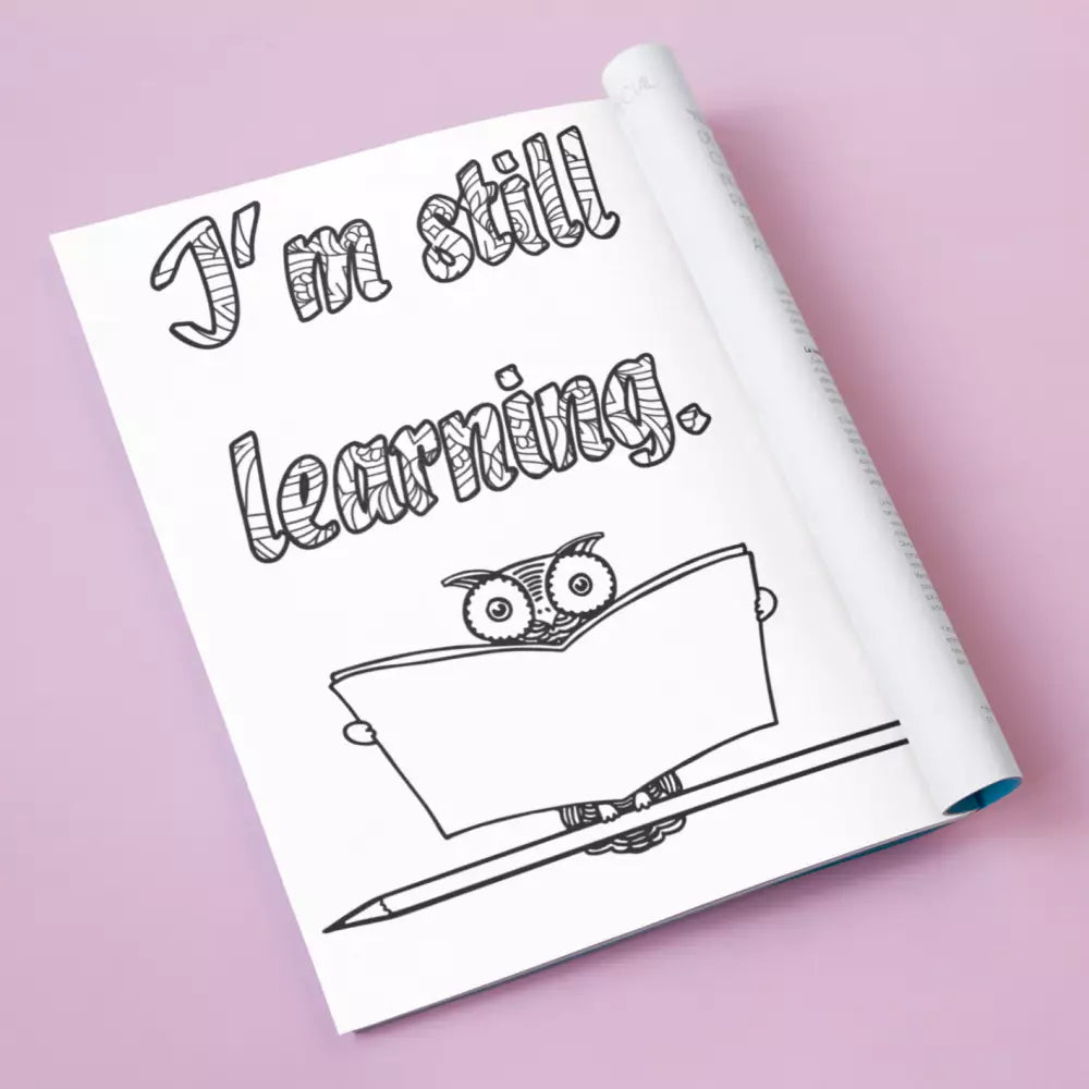 i am still learning plr coloring page