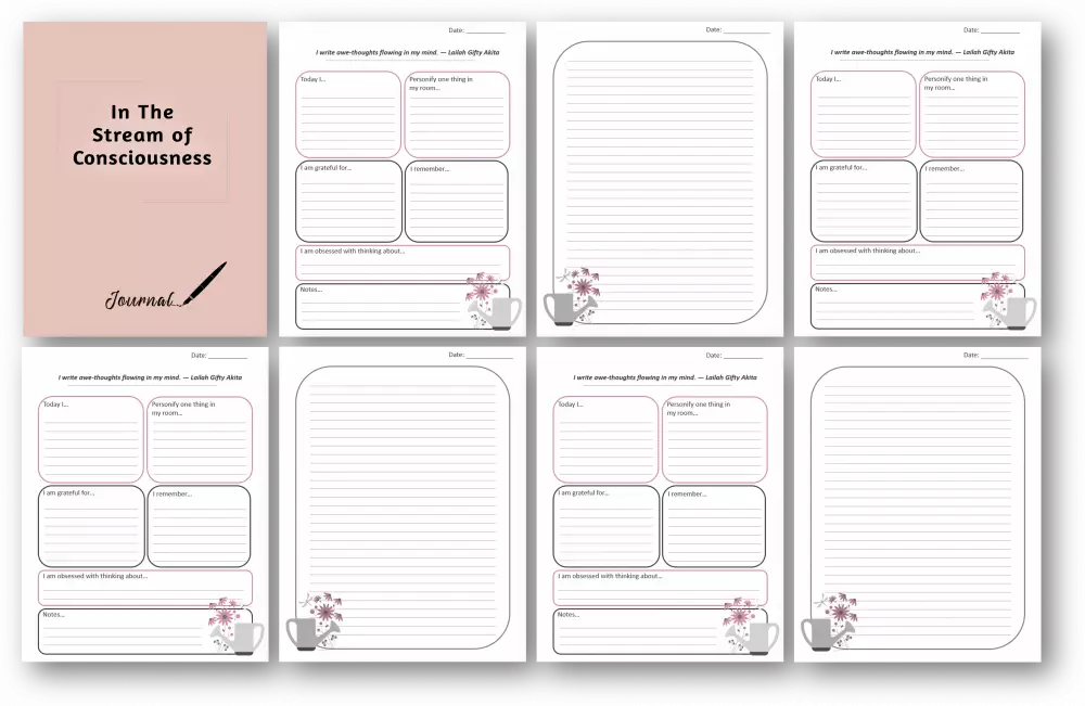 in the stream of consciousness plr journal