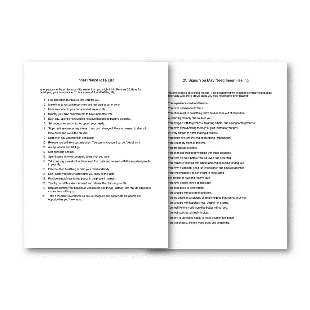 Inner Peace PLR Printable