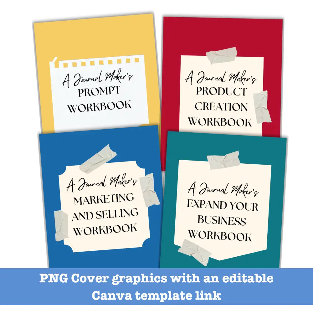 Journal Maker’s Workbook Bundle - Customizable With Plr Rights Business Templates