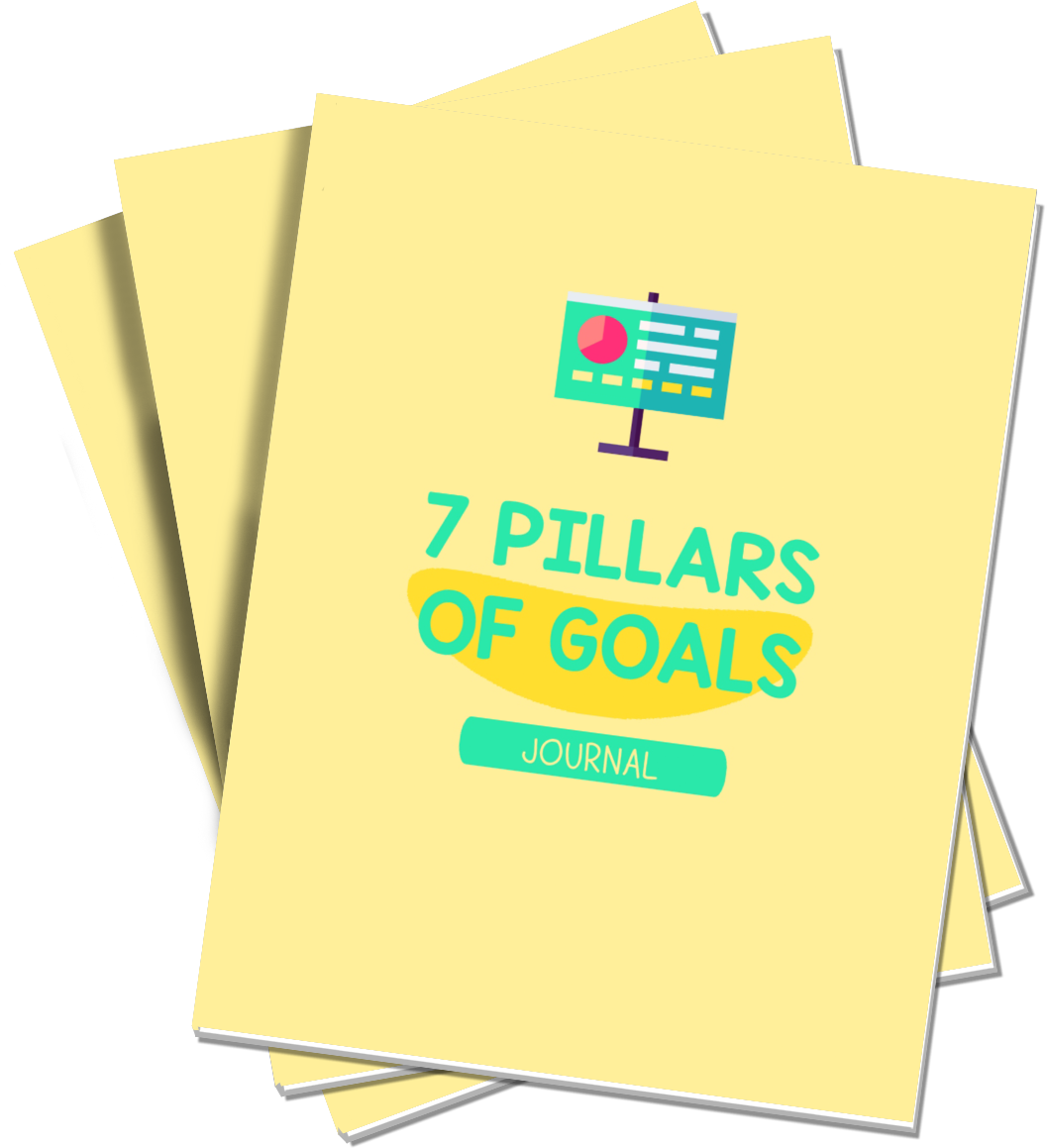7 pillars of goals plr journal