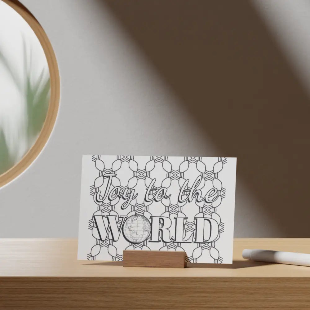 Joy to the World Coloring Printable PLR