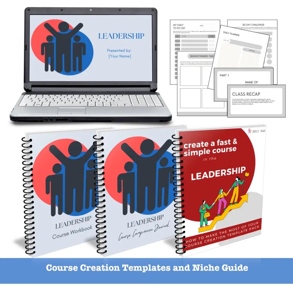 template for an online course on leadership