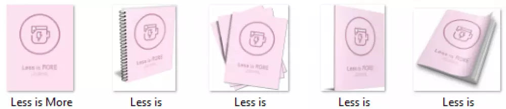 less is more plr journal