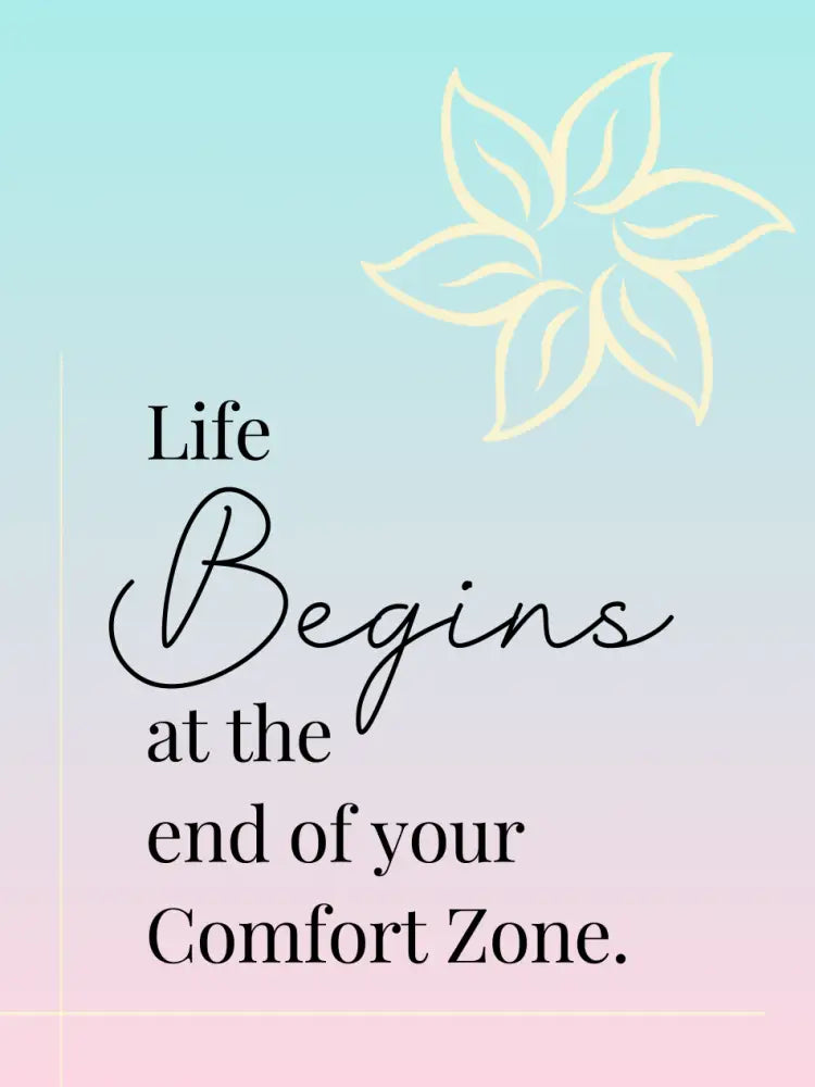 Comfort Zone Wall Art Graphic PLR