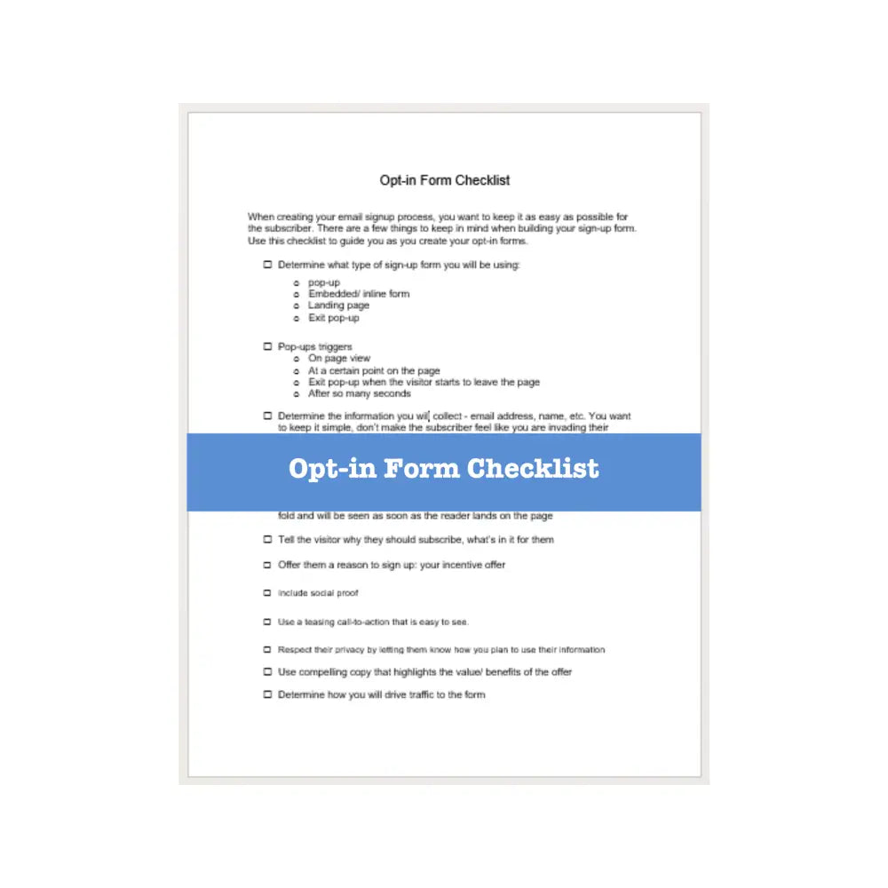 List Building From Scratch Worksheets Checklists And Guide Business Templates