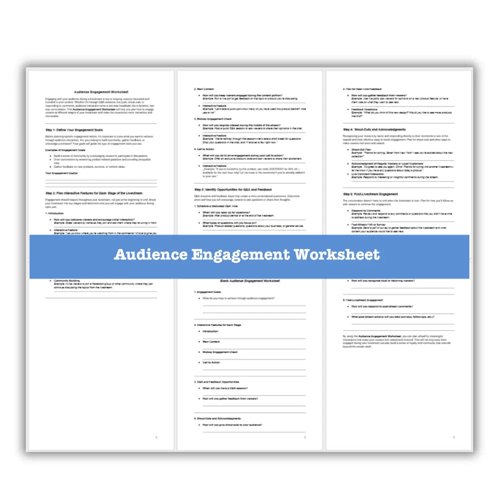 Livestreaming For Business Guide + Templates