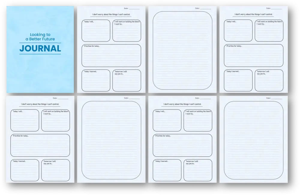 looking to a better future plr journal