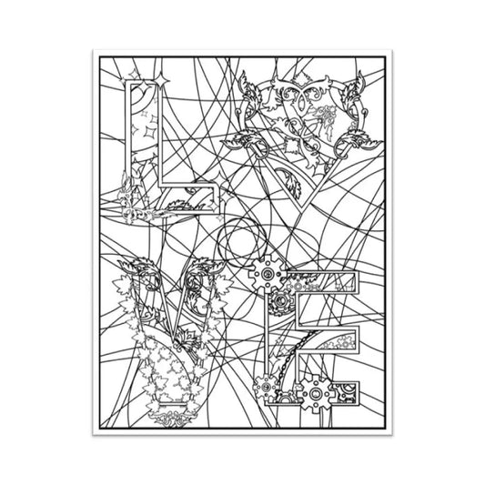 Love Beautiful Plr Coloring Page - Inspirational Content With Private Label Rights Pages