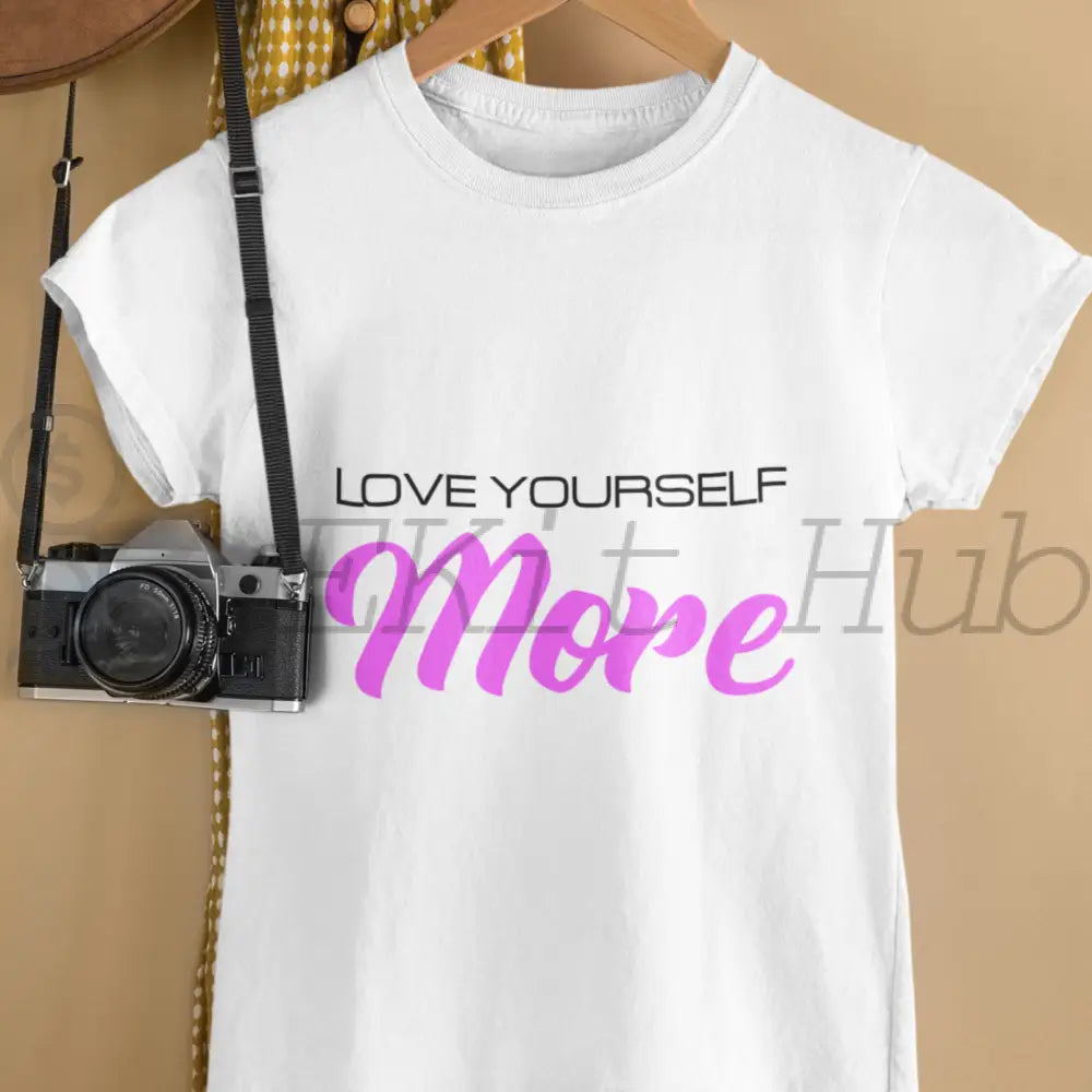 Love Yourself More Plr Poster Graphic - For Print-On-Demand Wall Art And Printable Graphics