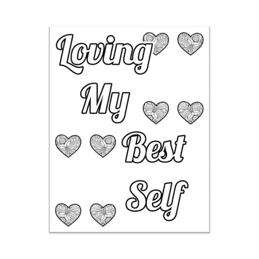 loving my best life coloring page