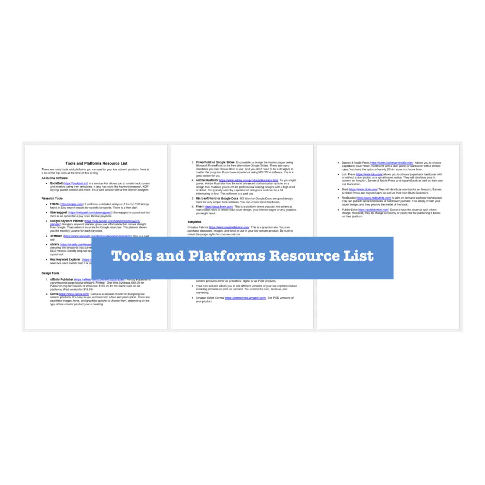 Low Content Product Creation Guide + Checklists Pack Business Templates