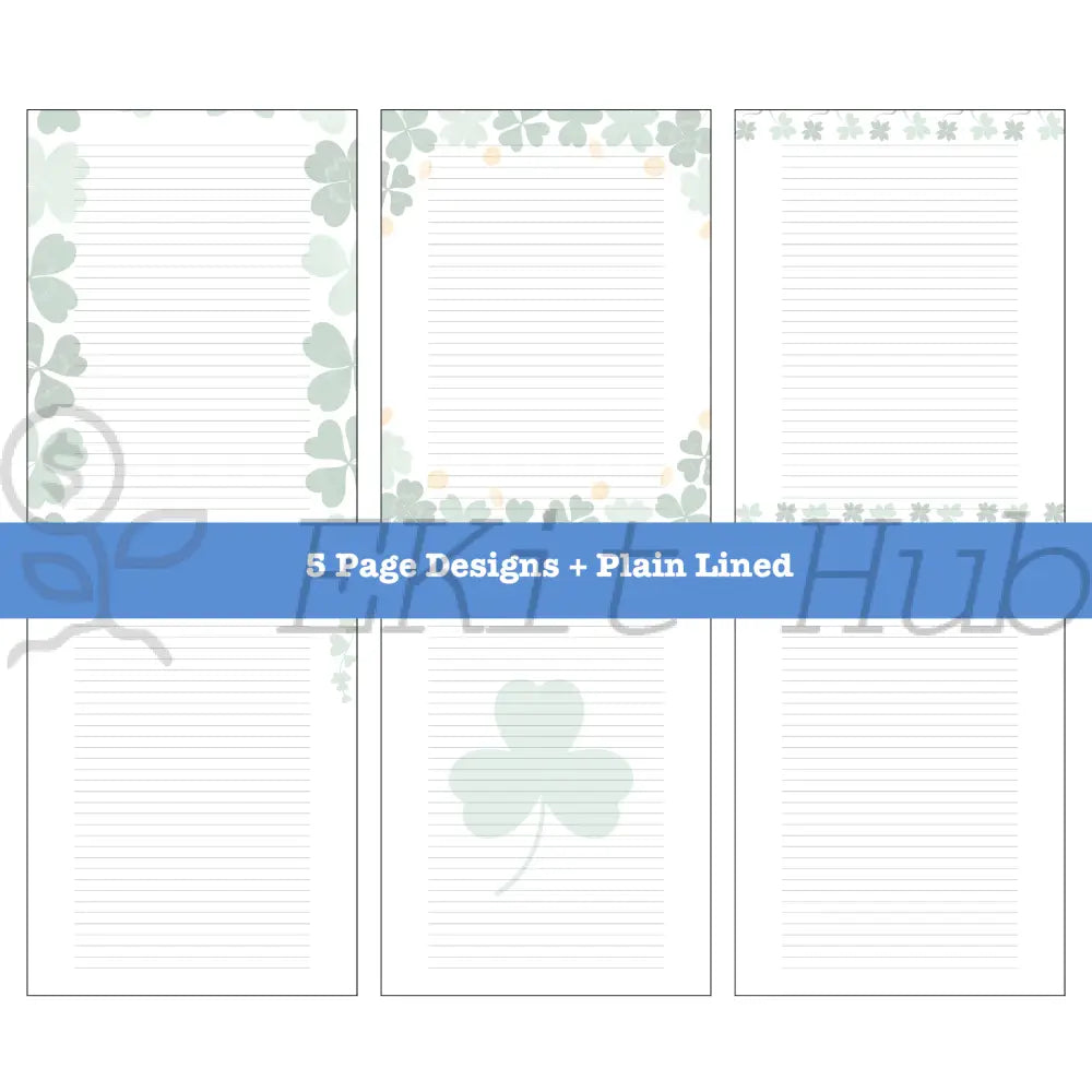 5 Irish Journal Page Designs