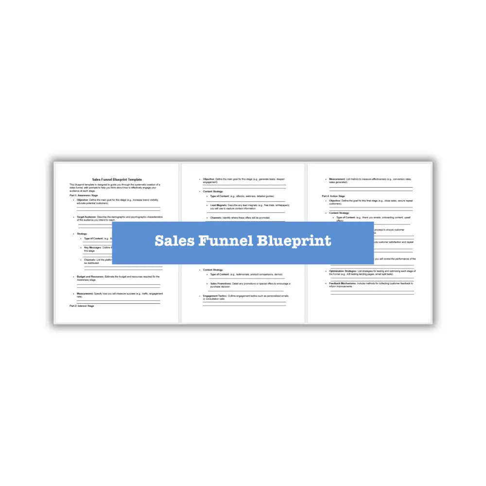 Mastering Sales Funnels & Copywriting Guide + Templates Business