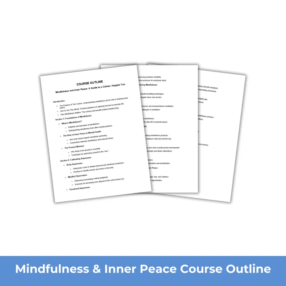 Mindfulness & Inner Peace - A Better Me PLR Course PLR Reports
