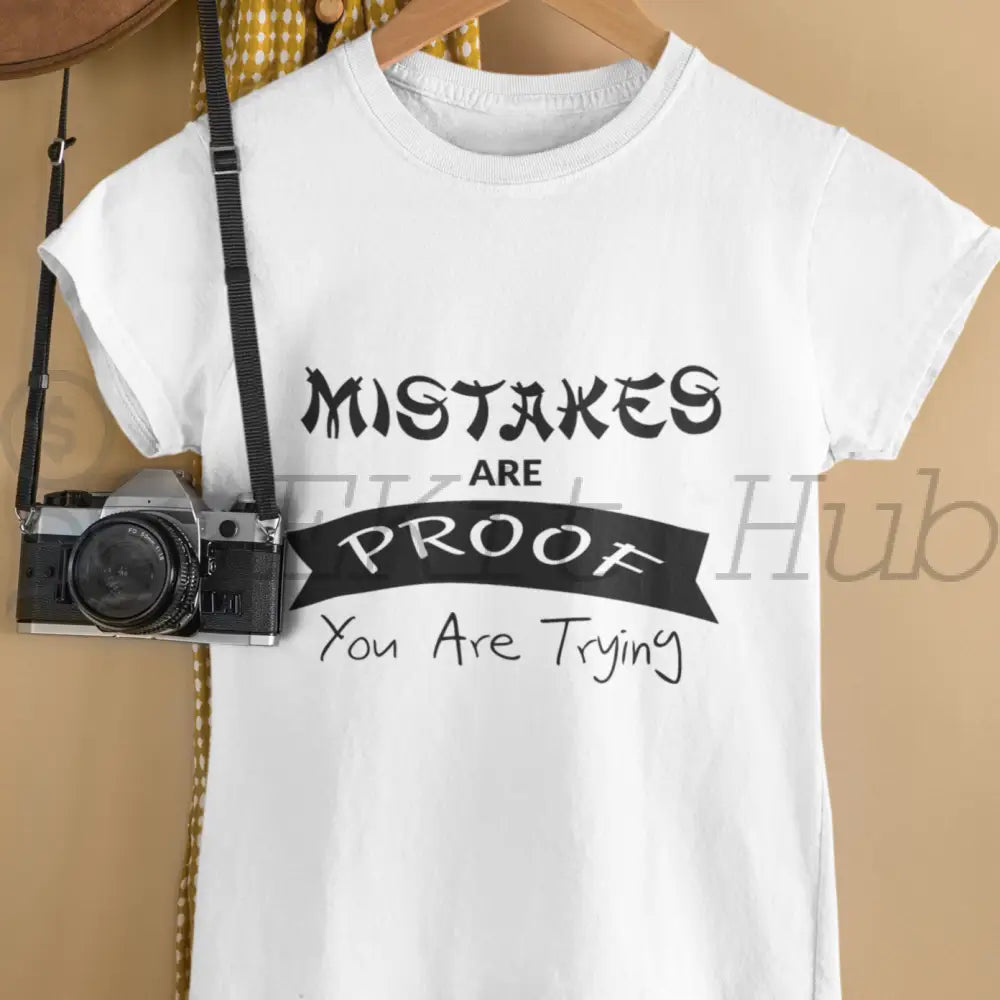 Mistakes Are Proof You Are Trying Plr Poster Graphic - For Print-On-Demand Wall Art And More