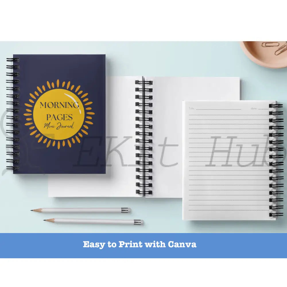 Morning Pages Journal Template - Canva Mini Plr Templates