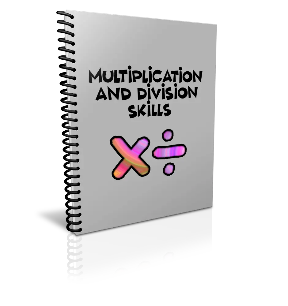 ’Multiplication & Division Problems’ Kid’s Workbook - Plr Printable Journals