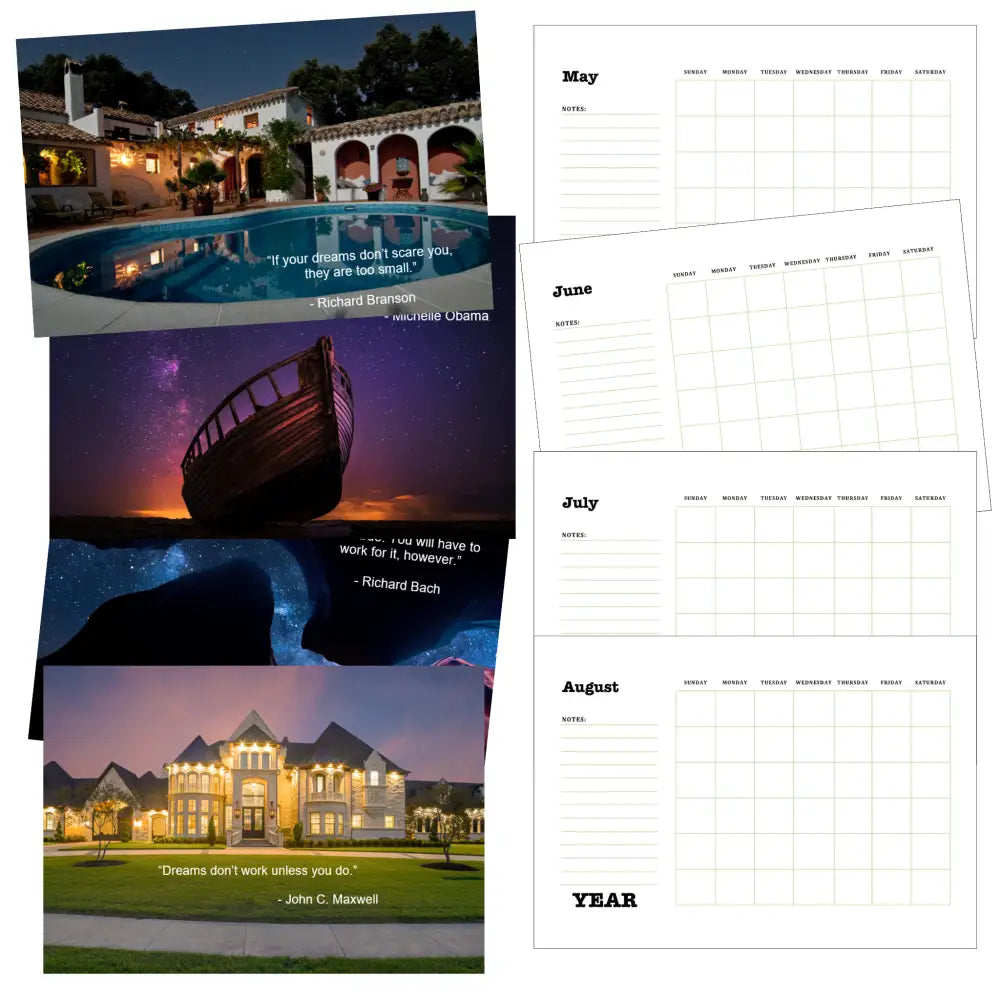 my dream life printable calendar plr