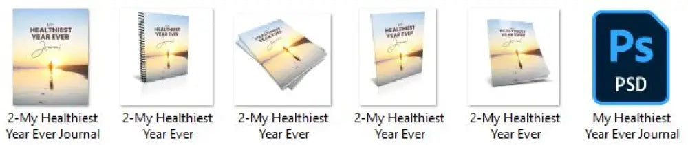 My healthiest year ever journal printable plr