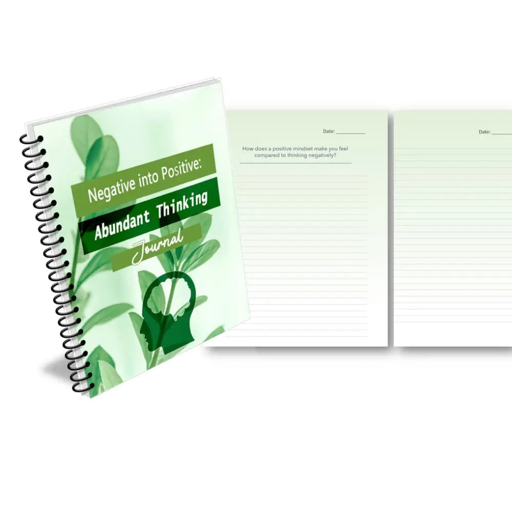 negative into positive done for you journal