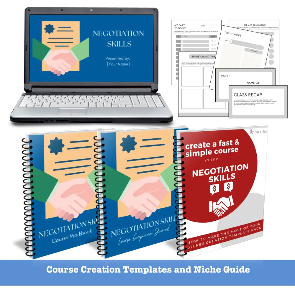 negotiation skills niche course template