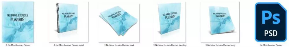 No More Excuses Stop Procrastinating 365-Day Printable Planner With Private Label Rights Plr
