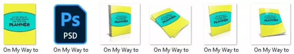 On My Way To Future Dream Life 365-Day Printable Planner Plr Planners