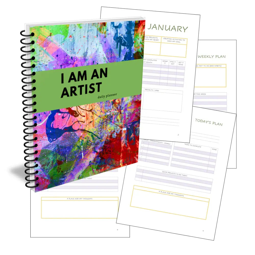 On Sale - ’I’m An Artist’ Creativity Plr Planner Printable Planners