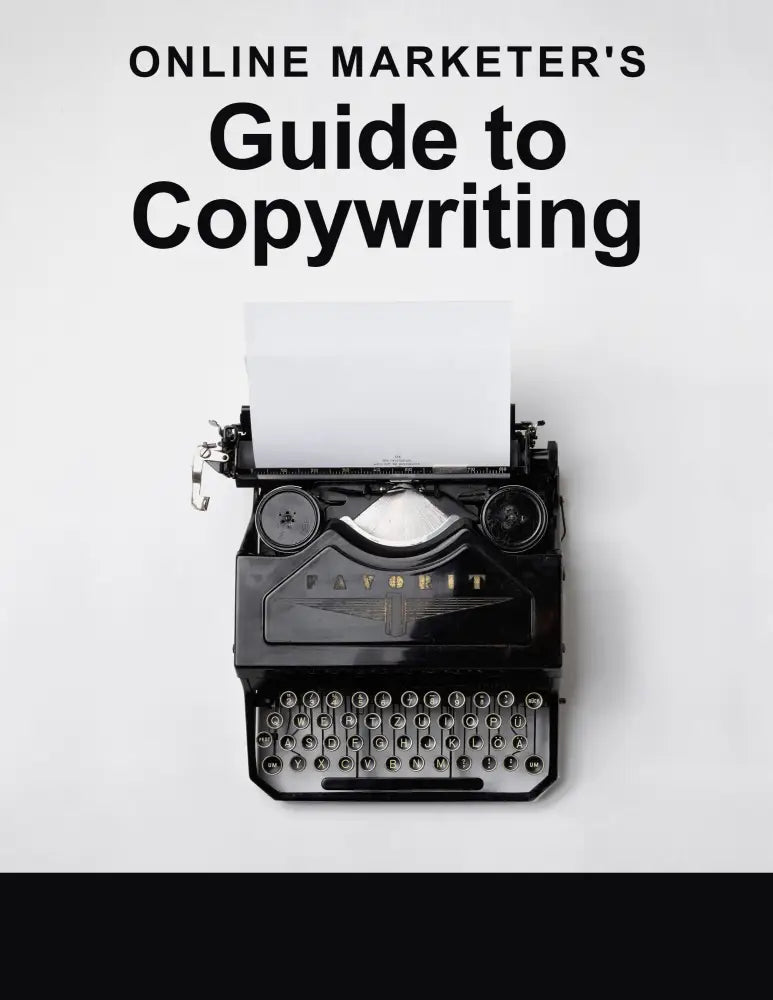 On Sale - Online Marketer’s Guide To Copywriting Plr Report Reports