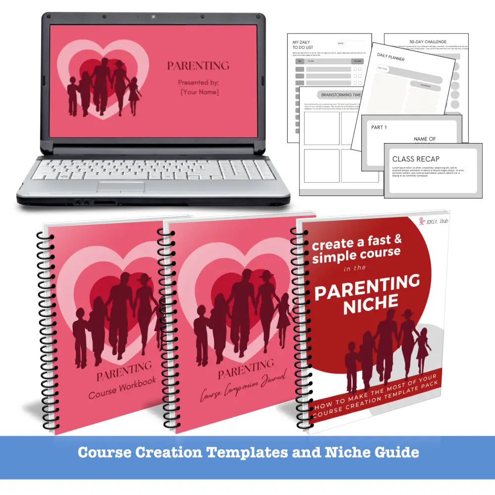 parenting niche course templates