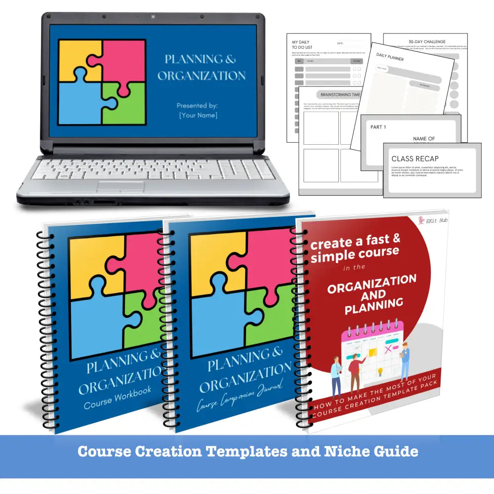 Planning Organization Niche Course Template