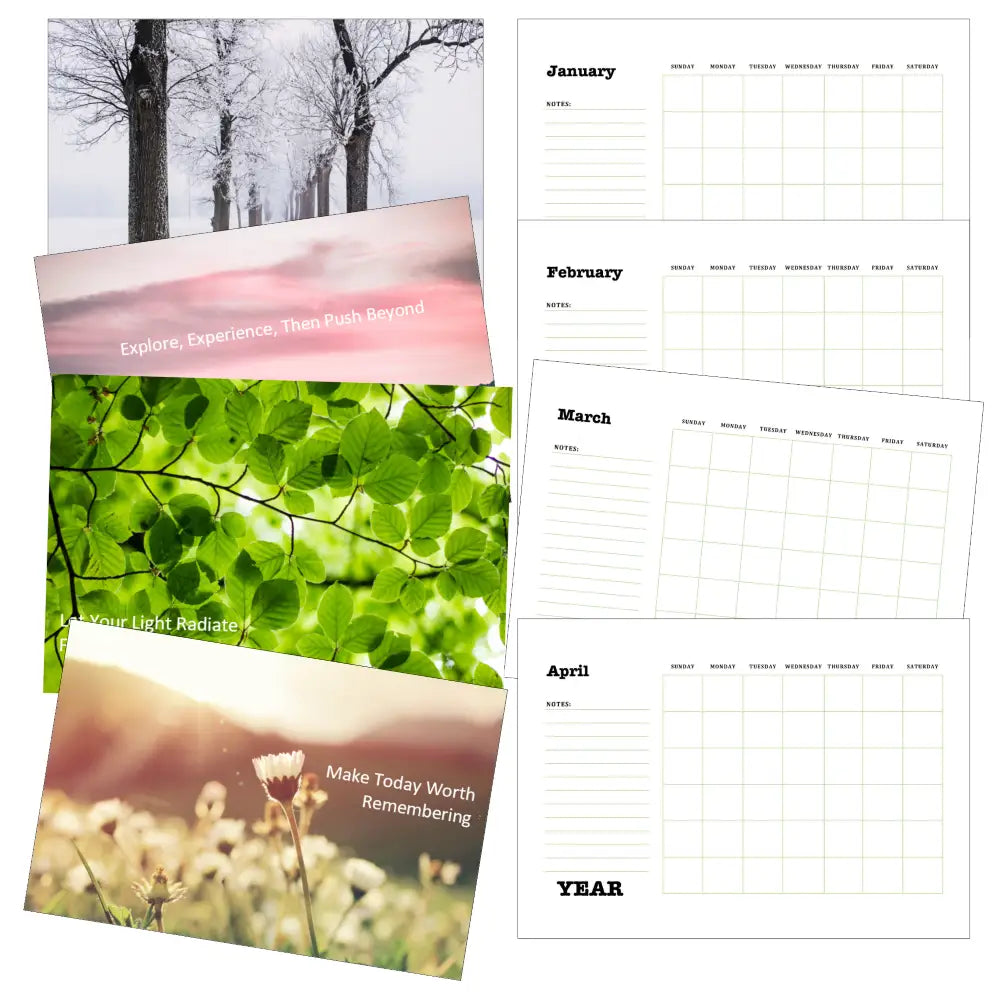 positive living printable plr calendar