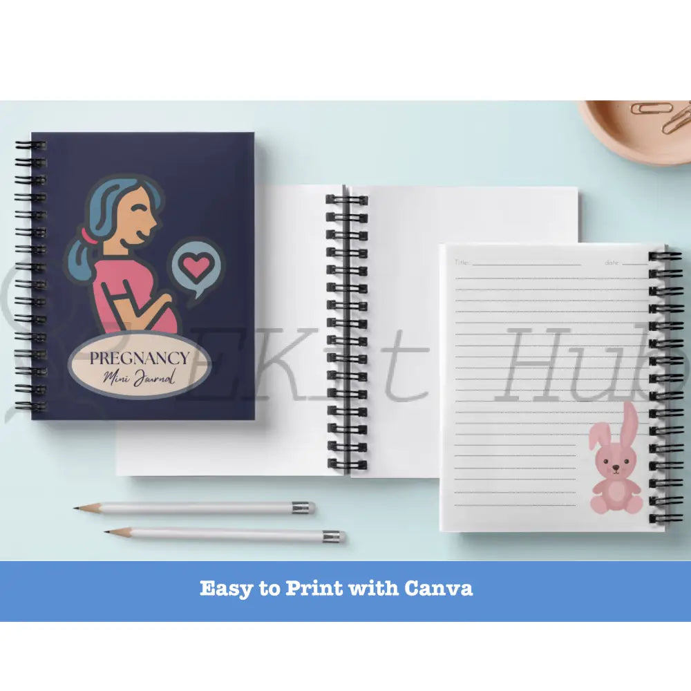 Pregnancy Journal Canva Template - Mini Plr Templates