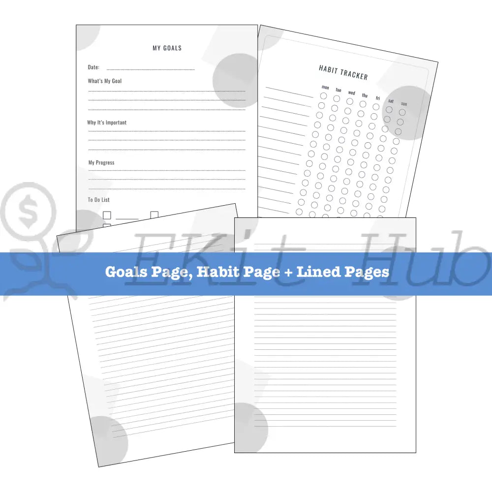 Printable Journal For Men - Canva Plr Templates