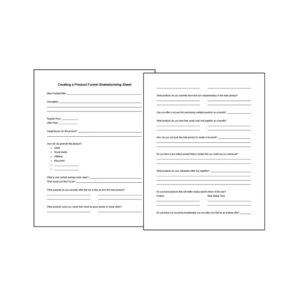 Product Funnel Templates to Make More Per Sale PLR
