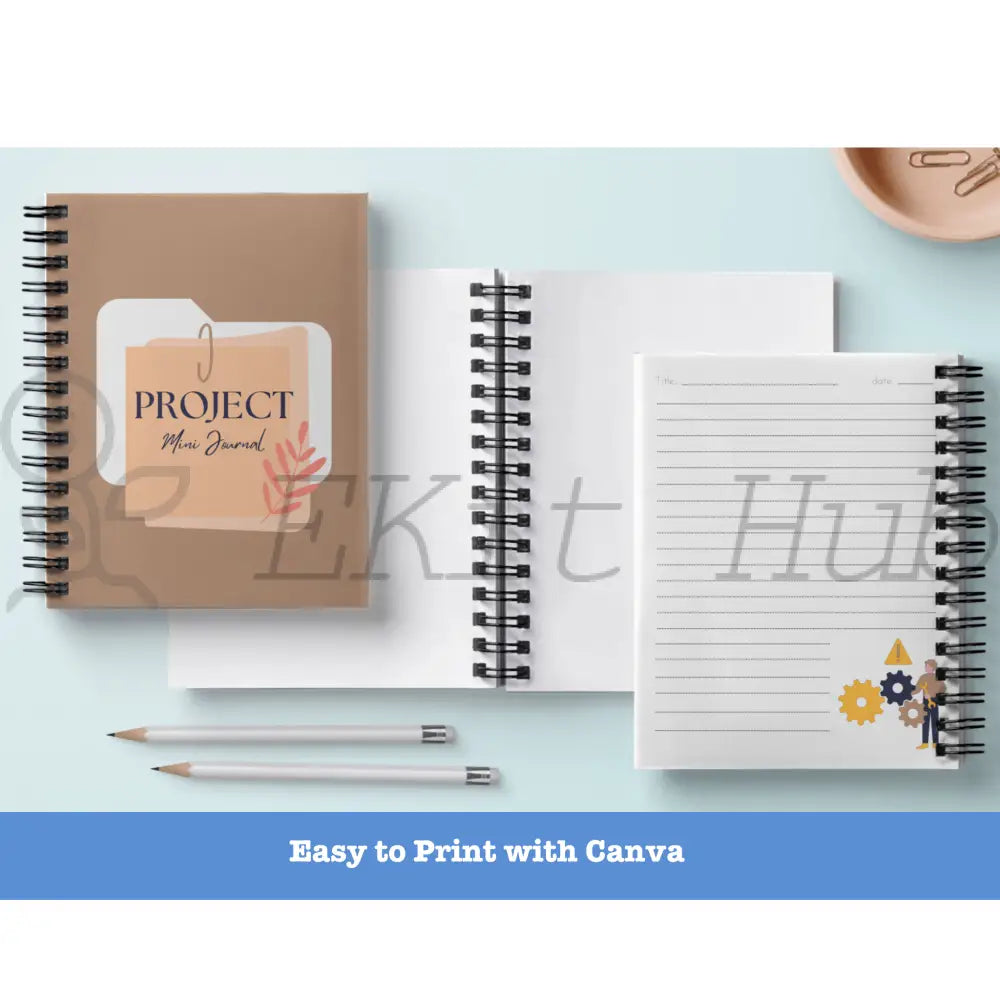 Project Canva Journal Template - Mini Plr Templates