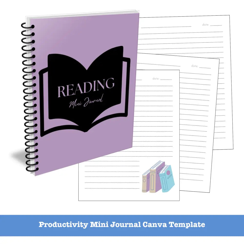 Reading Canva Journal Template - Mini Plr Templates