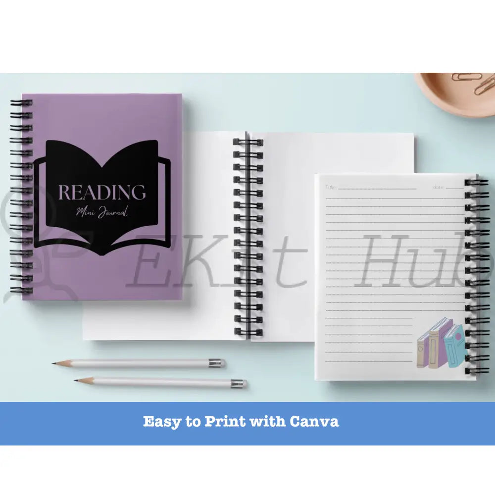 Reading Canva Journal Template - Mini Plr Templates