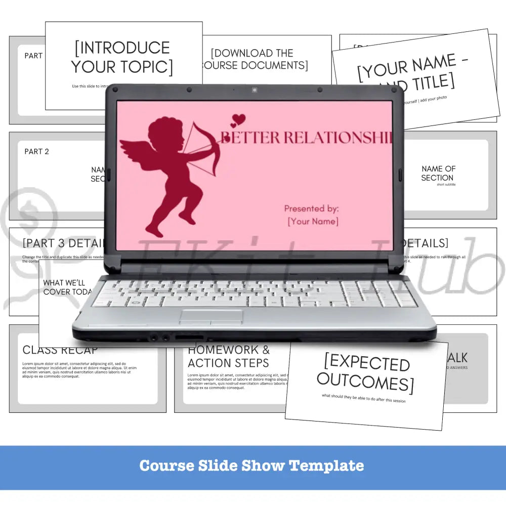 Relationship Niche Course Template Pack + Create A Quick Guide Canva Templates