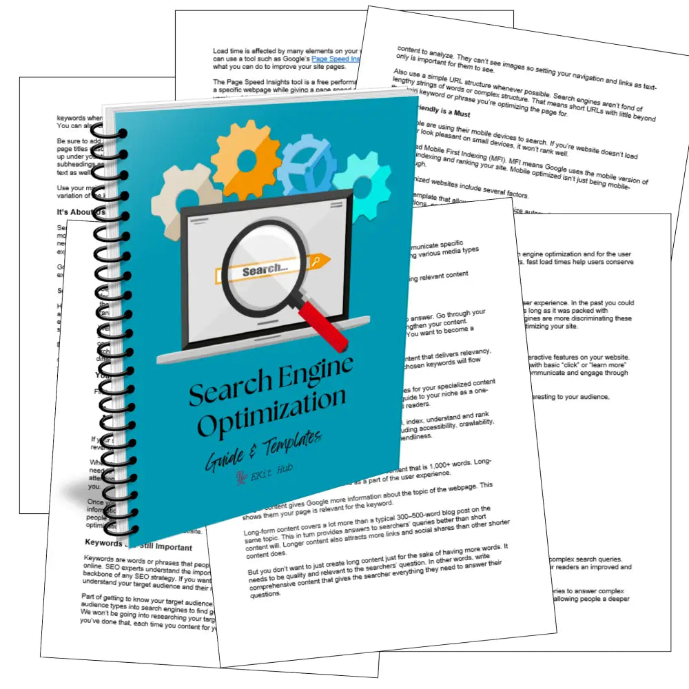 Search Engine Optimization (Seo) Guide With Templates And Checklists Business