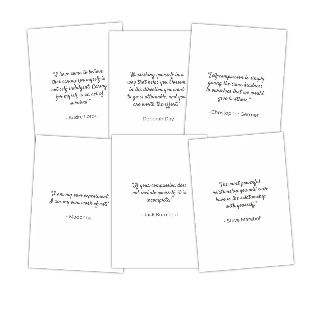 Self-Care Quotes - Plr Card Deck Business Templates