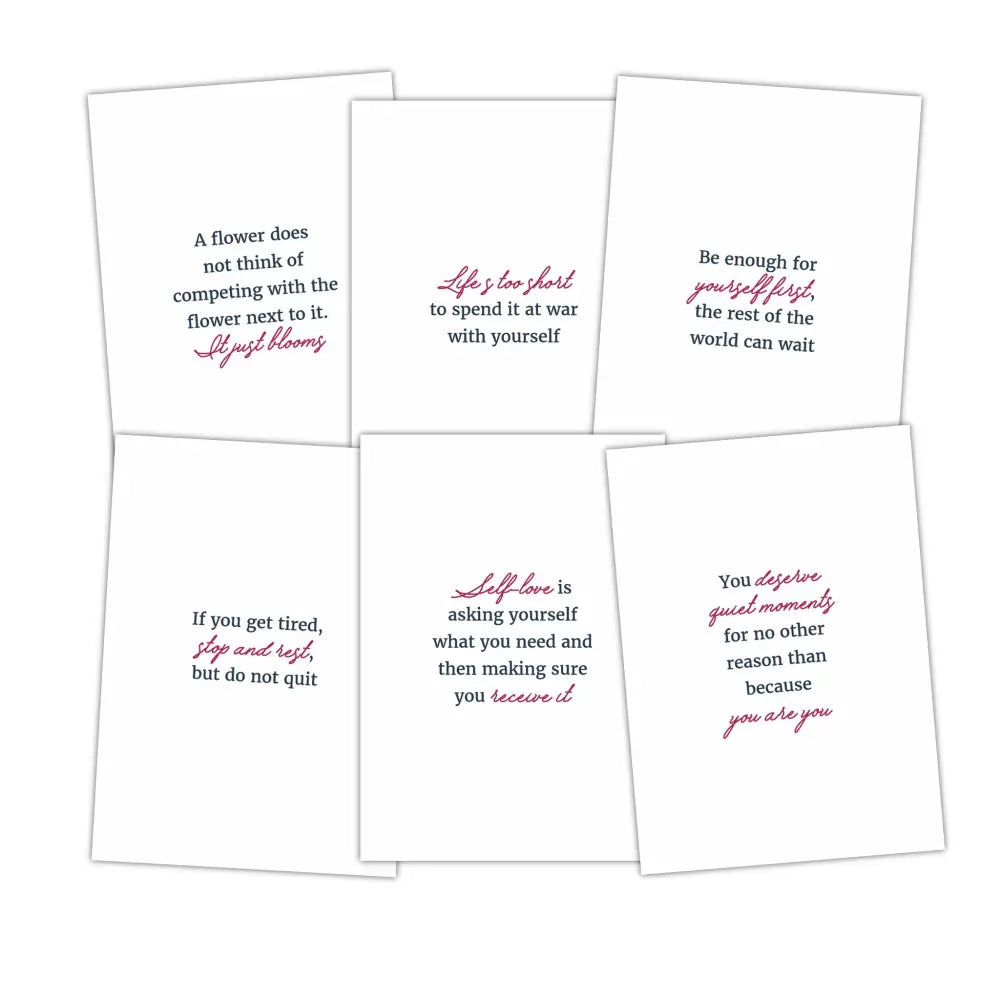 Self-Love Sayings - Plr Card Deck Business Templates
