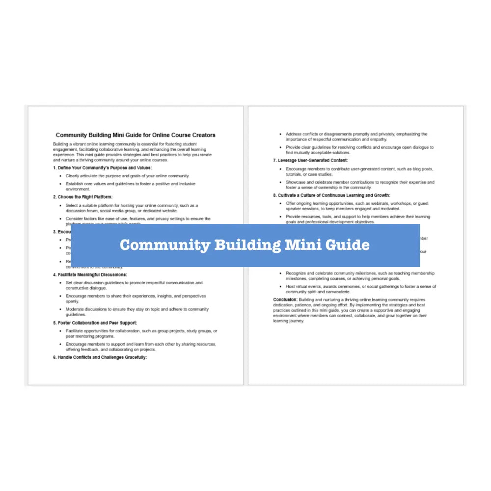 Sell Online Courses Guide + Templates Business