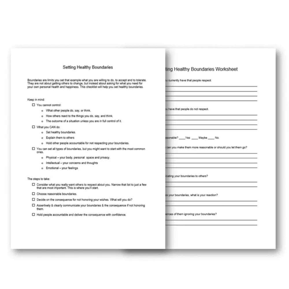 Setting Your Healthy Boundaries PLR
