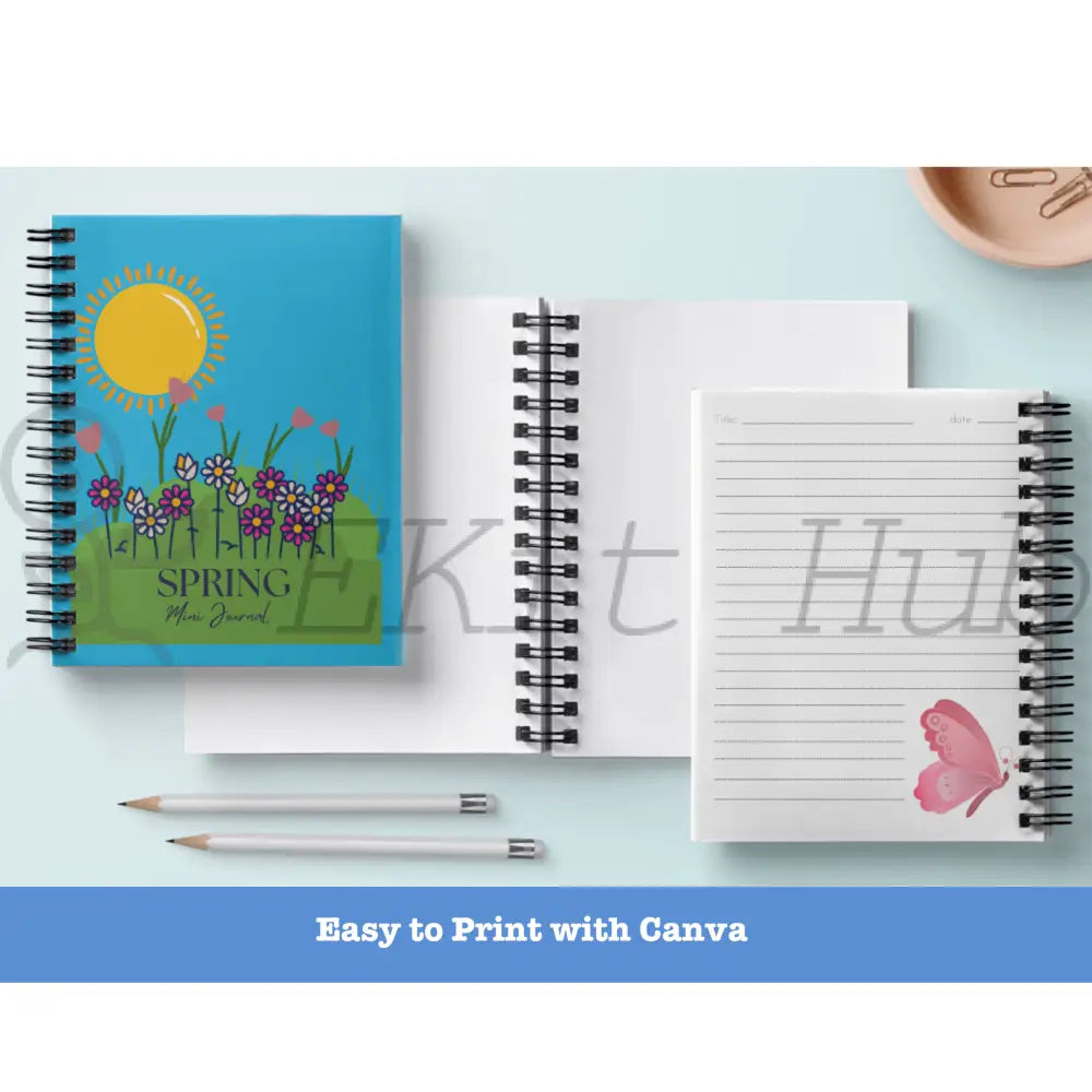 Spring Journal Template - Canva Mini Plr Templates