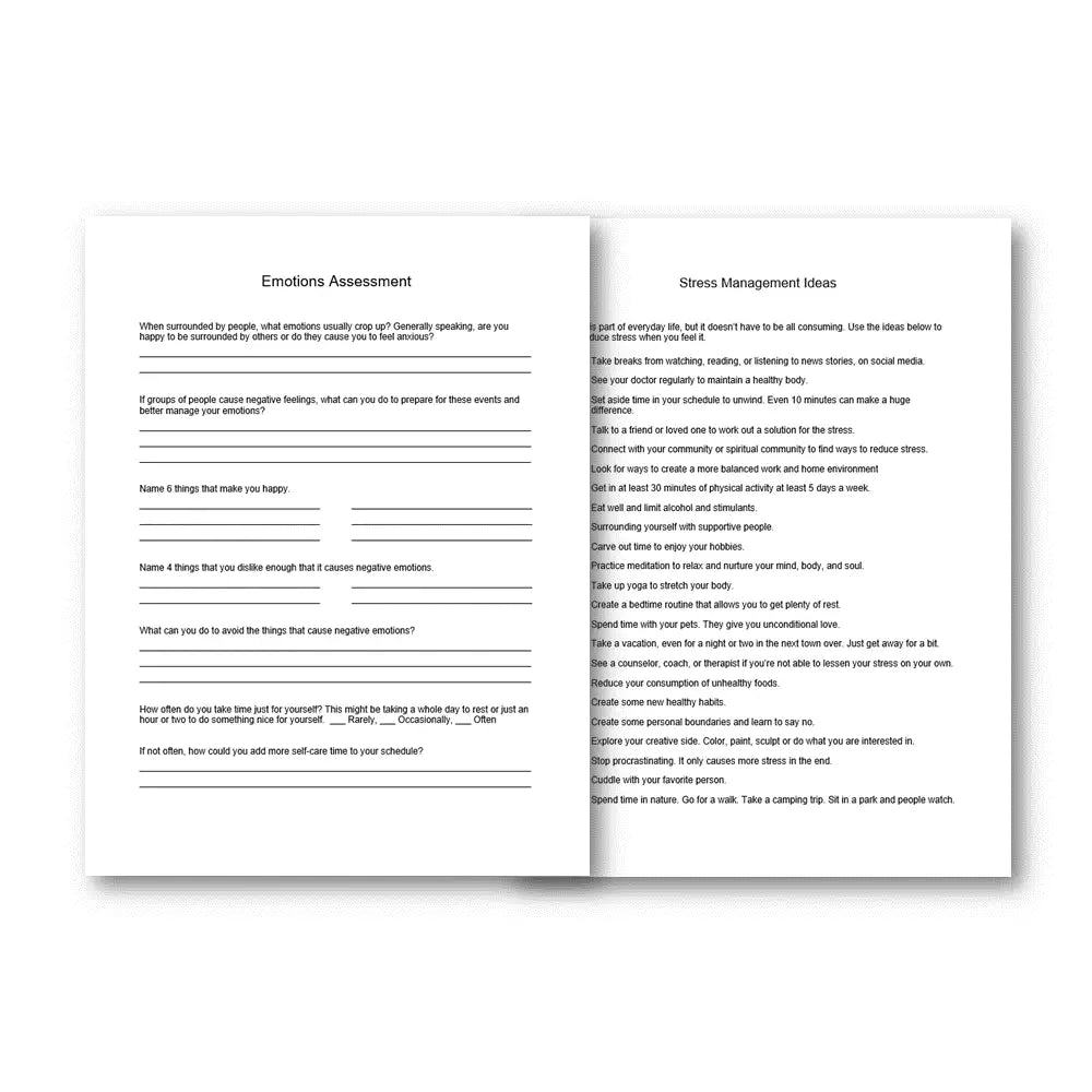 Stress & Emotions PLR Printable