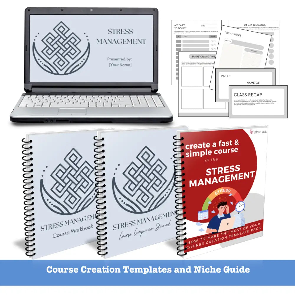 Stress Management Niche Course Template