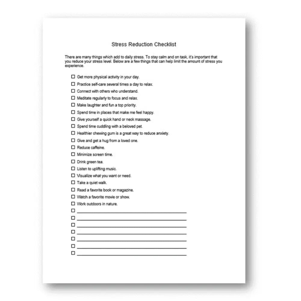 Stress Management & Stress Reduction ckl PLR
