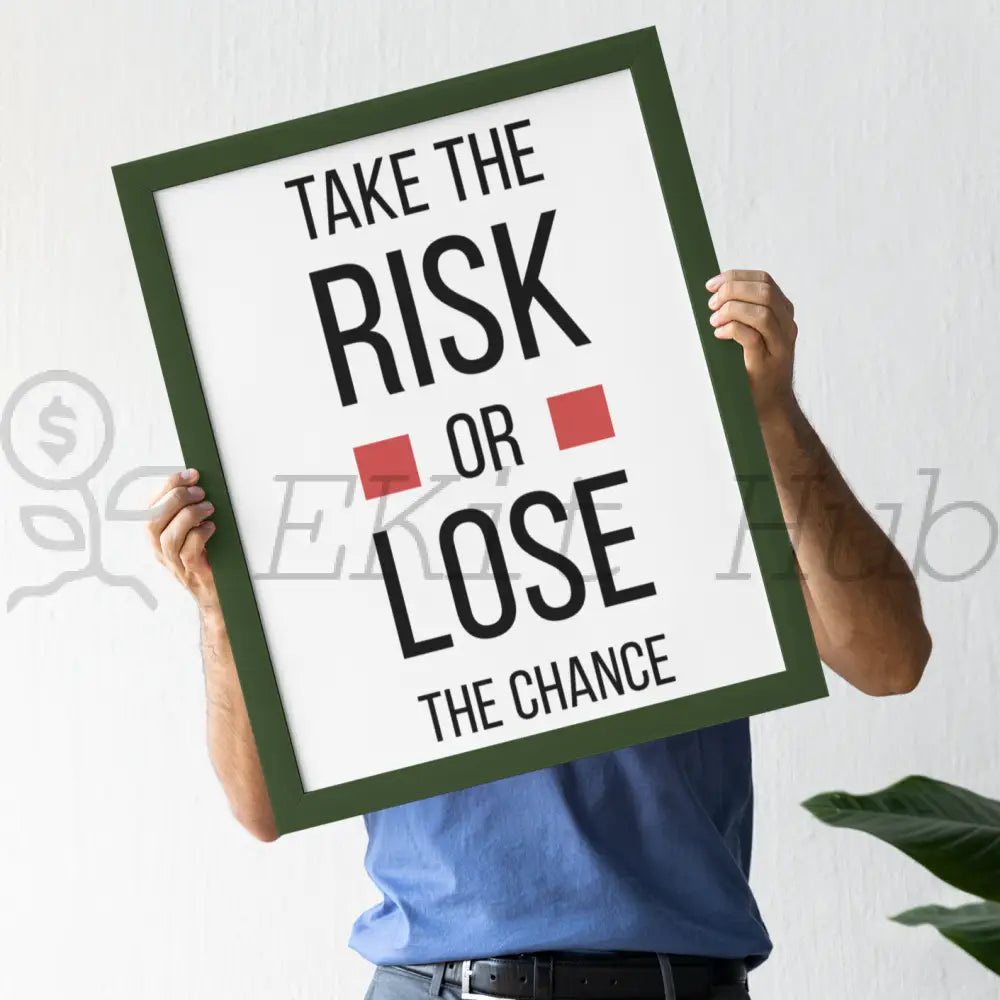 Take the Risk or Lose the Chance PLR Poster